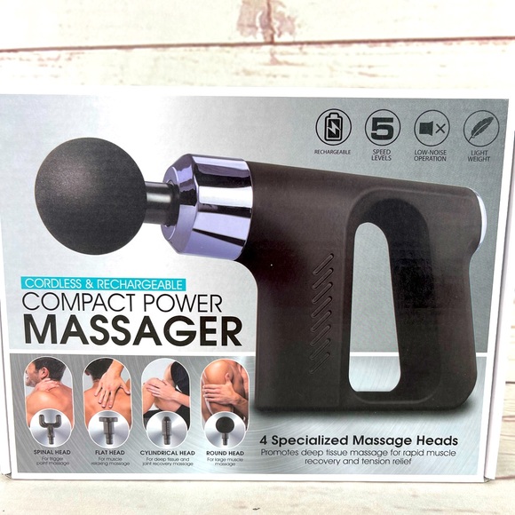 Cordless Rechargeable Compact Power MASSAGER - NWT - Finelife Products - Picture 4 of 6
